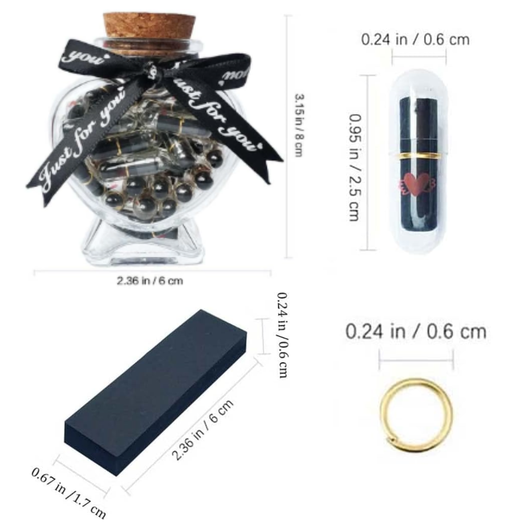 Botella con Pildoras de amor