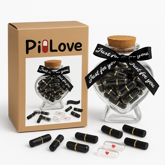 Botella con Pildoras de amor